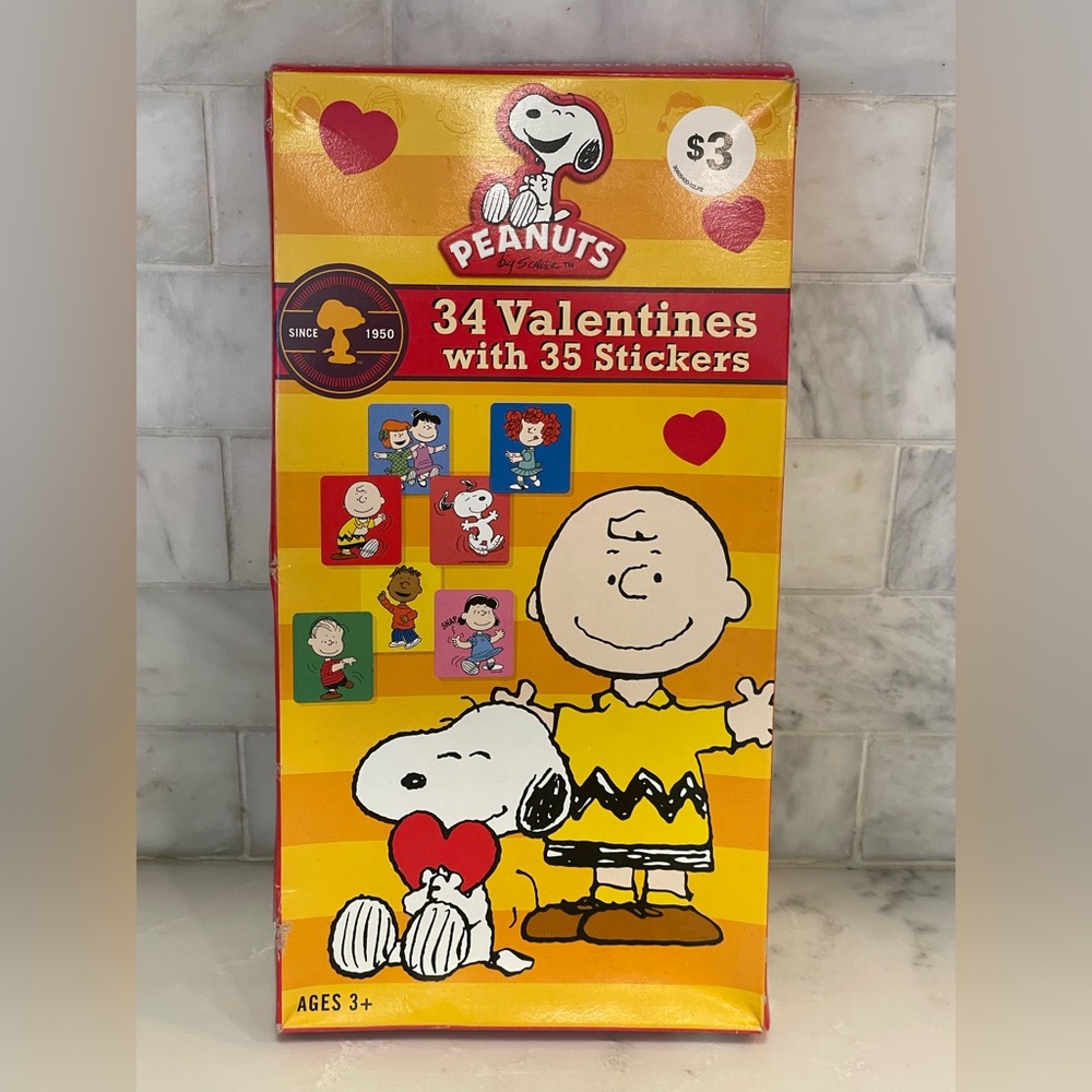 Peanuts‎ Vintage Valentine’s with Stickers